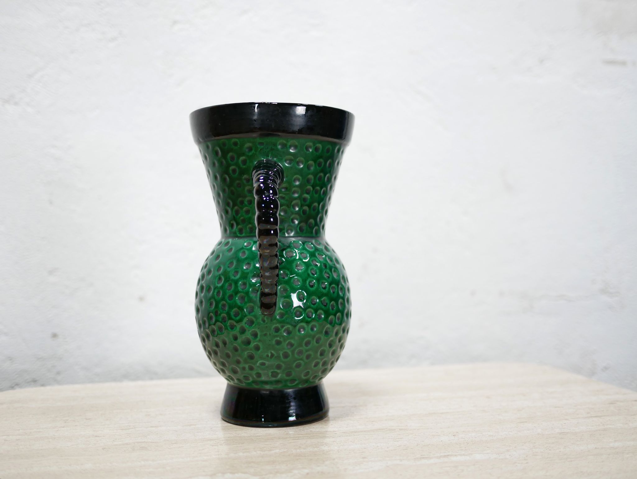 Vintage ceramic vase by Blanche Letalle for the Saint Clément factory