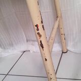 Workshop table wooden top metal base