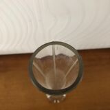 Transparent glass soliflore vase