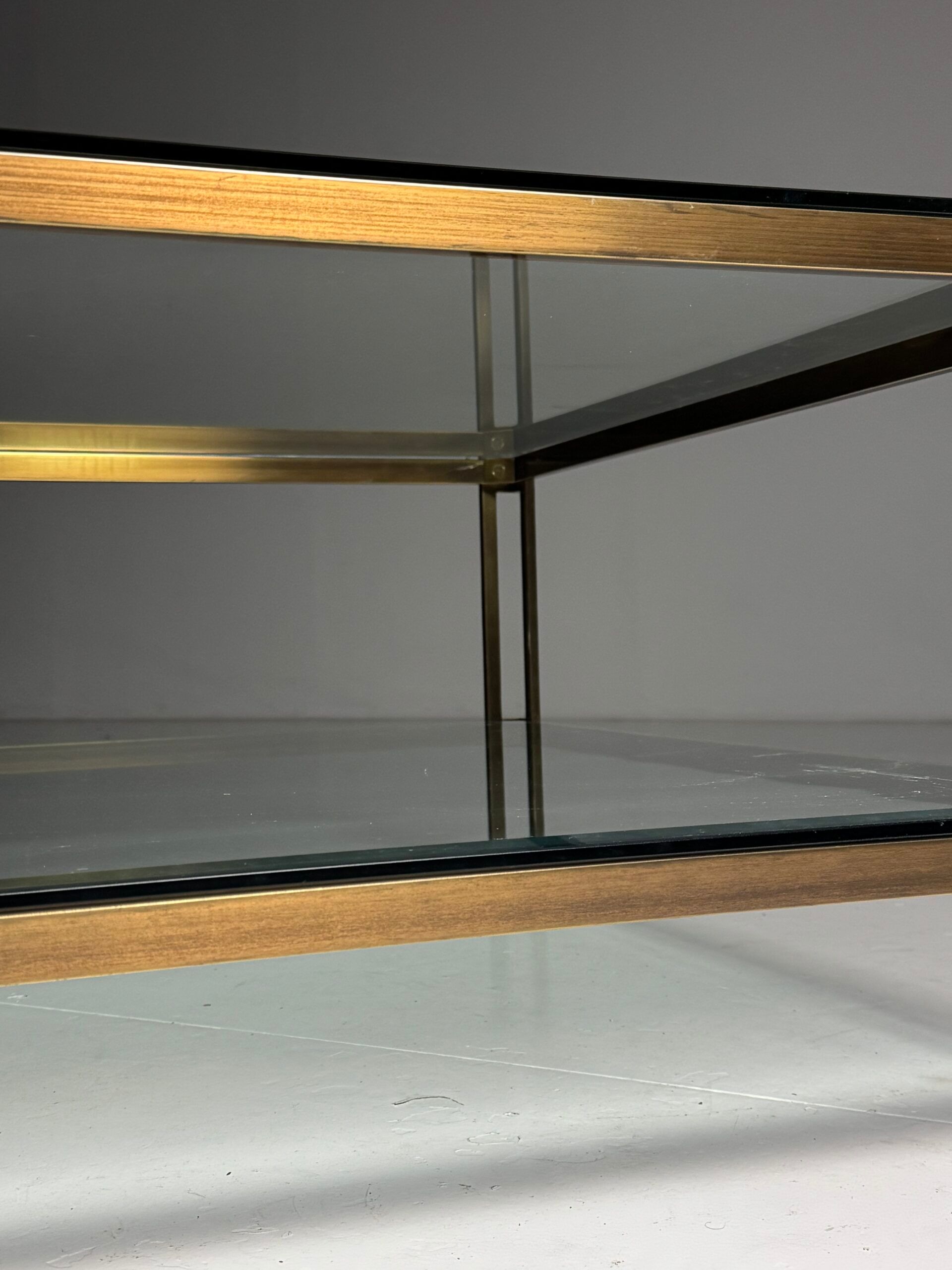 Table basse en verre vintage