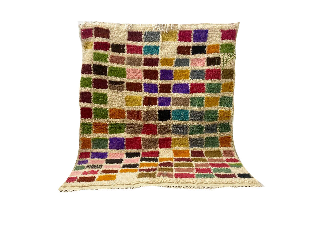 Handcrafted Moroccan Berber carpet 154 X 120 CM