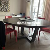 Maxalto Xilos round table diameter 1780 grey oak