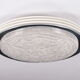 Vintage ceiling lamp Doria leuchten with ice glass and metal, Germany 1960s