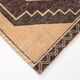 Tapis persan vintage marron 3 x 11 pour couloir, 94 x 345 cm, SK 5284