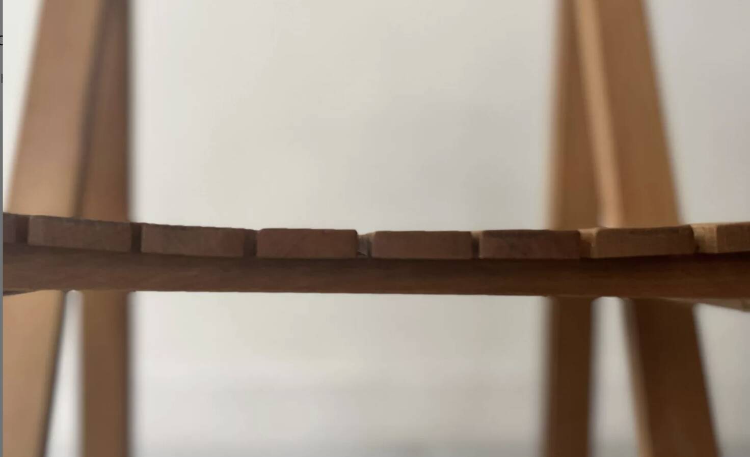 Chaise pliante en bois par Aldo Jacober, design 1960/1970