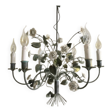 Antique metal chandelier