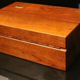 Solid mahogany box like cigar cellar
