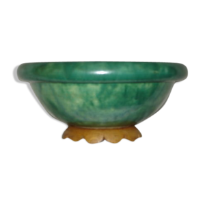 Coupe en céramique verte