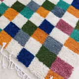Handmade moroccan berber carpet 213 x 163 cm