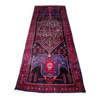 Handmade Kordi Persian rug 401x150cm