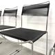 Série de 6 Chaises "Spaghetti" Design Italien Années 80 – Noir & Chrome