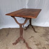 Antique bistro table with lion paws
