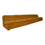 Corduroy modular sofa, 1970s, set of 6