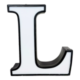 Vintage illuminated letter l , 1970s