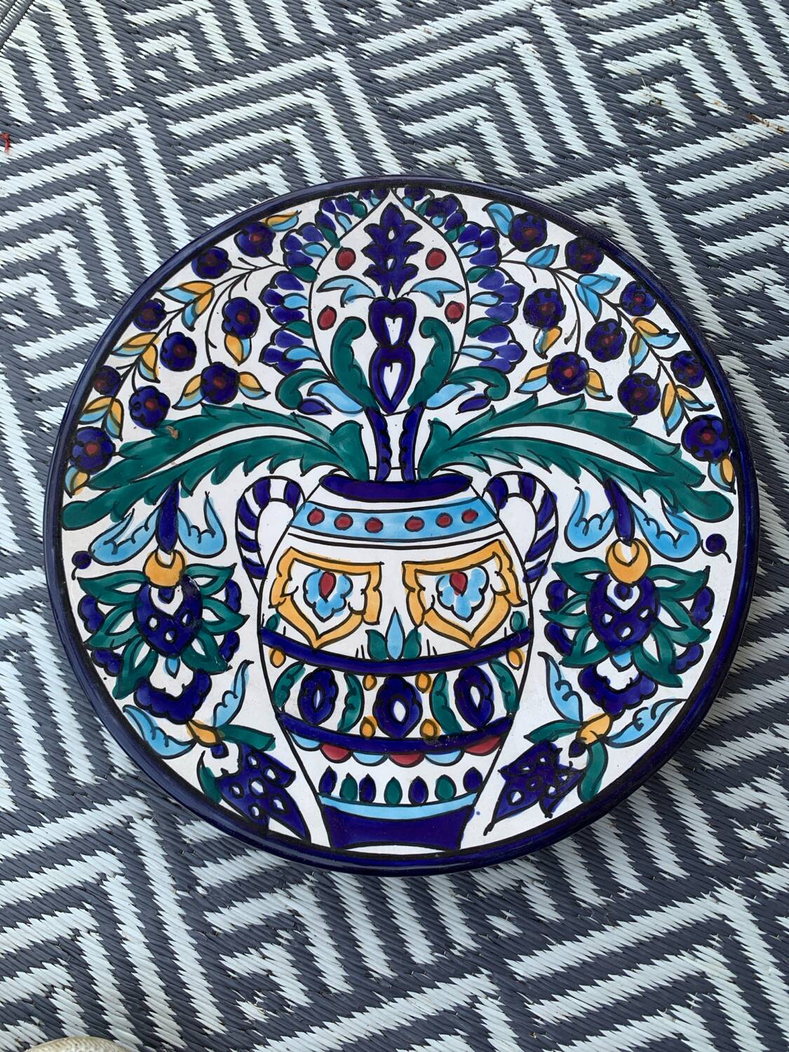 Grande assiette decorative