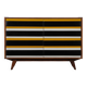 Yellow and black chest of drawers, model U-453, by Jiri Jiroutek, 1960