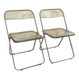 Paire de chaises Plia transparentes - Castelli
