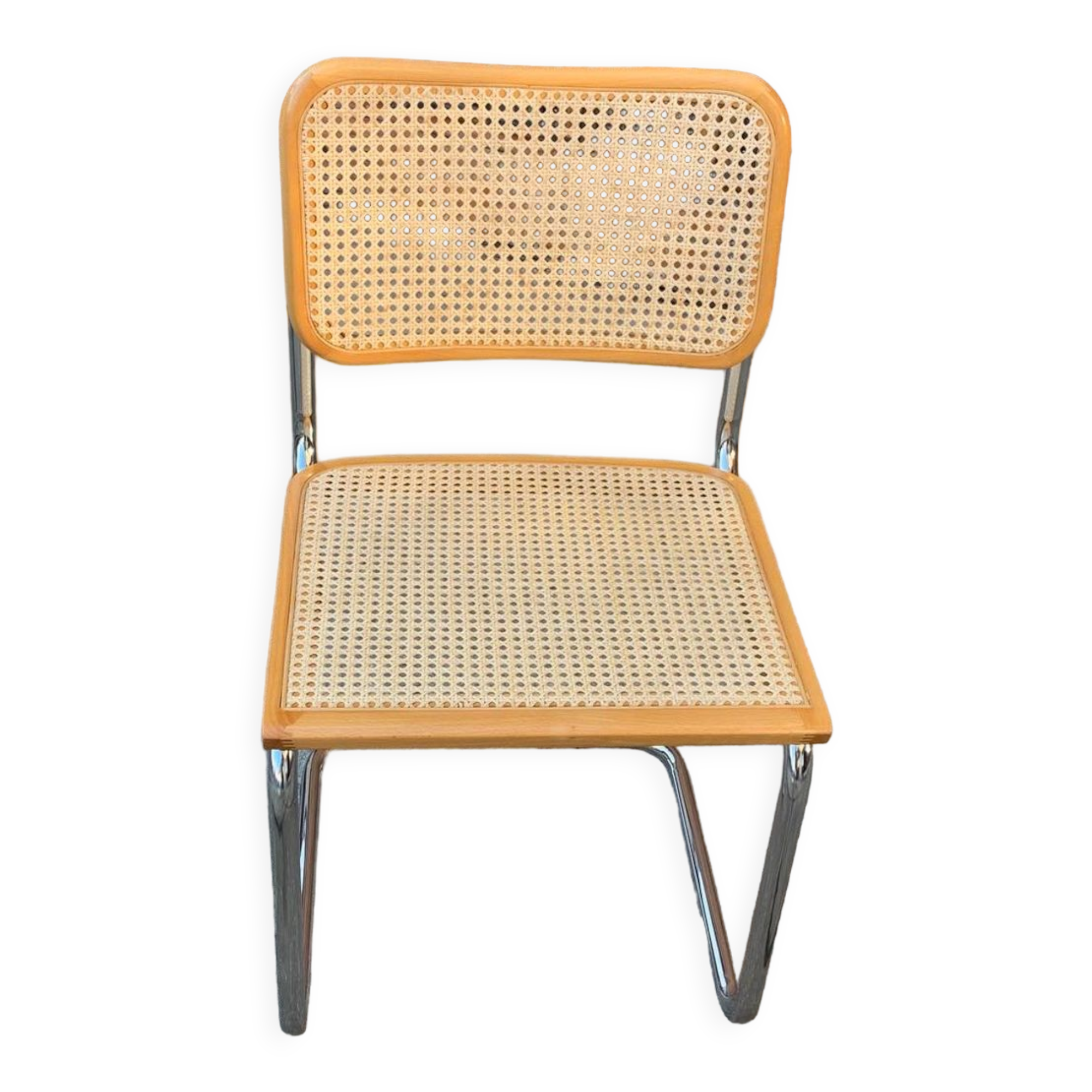 Mid-century Italian B32 Cesca chair by Marcel Breuer, 1970s