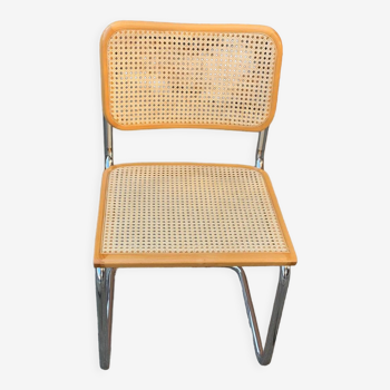 Mid-century Italian B32 Cesca chair by Marcel Breuer, 1970s