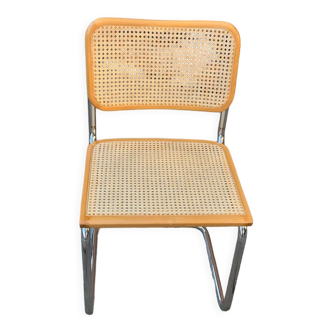 Mid-century Italian B32 Cesca chair by Marcel Breuer, 1970s