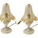 Venetian Murano Glass Table Lamps signed Arte Murano