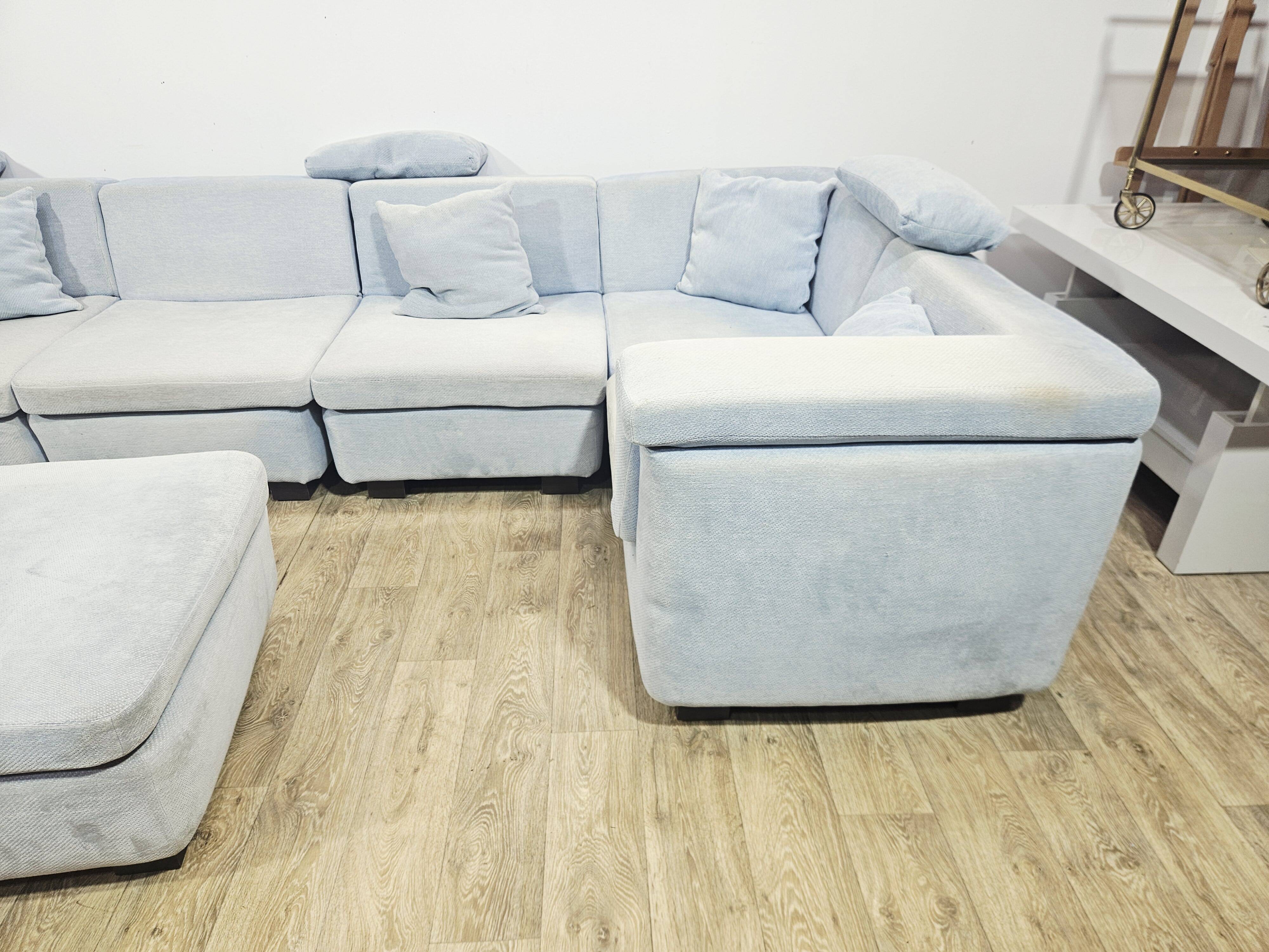 Rolf Benz modular corner sofa, 1970s.