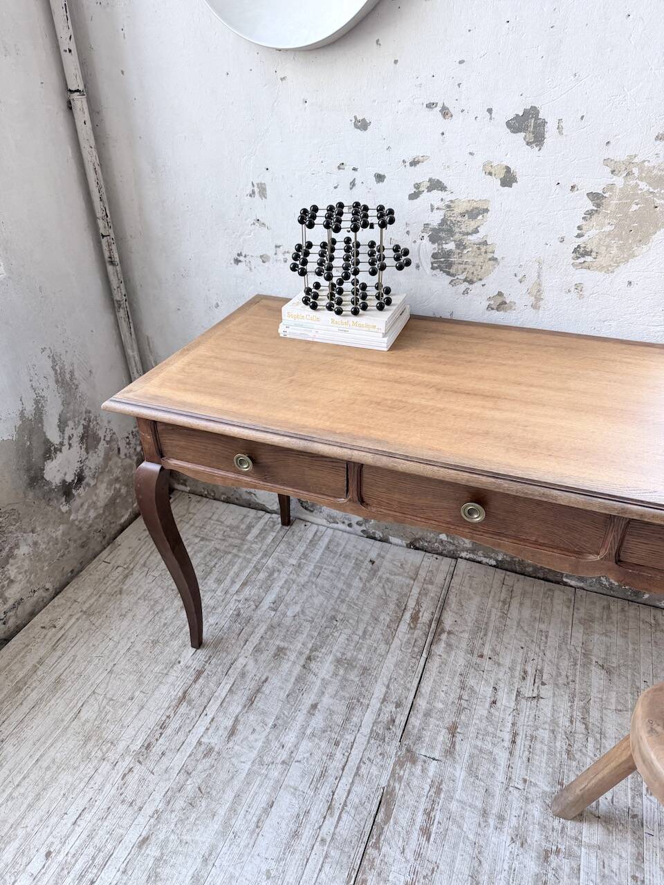 Console bureau en chêne 1960