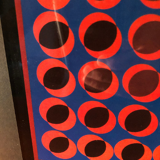 Vintage, Victor Vasarely Op Art print circa 70's
