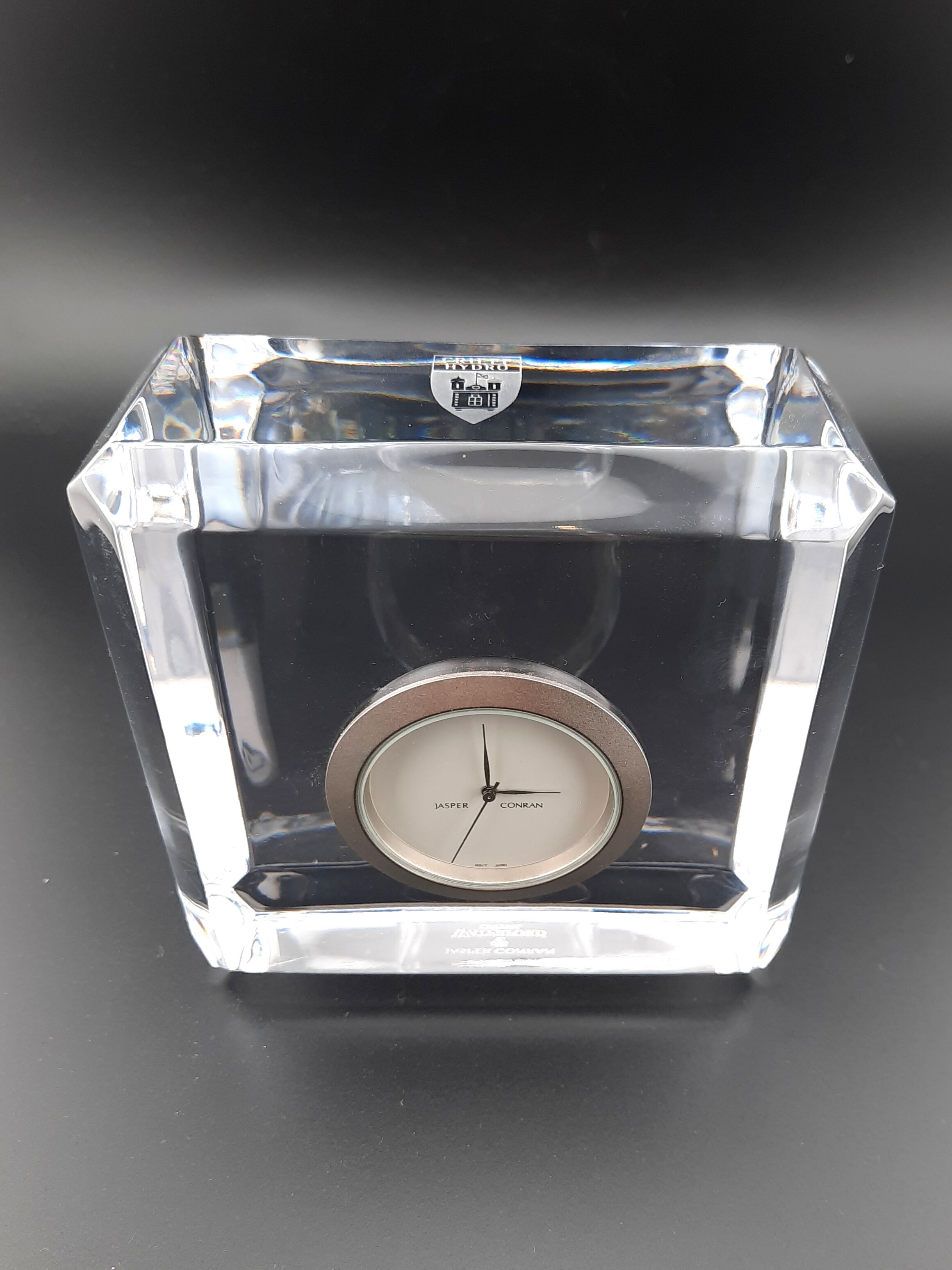 Waterford crystal glass Jasper Conran clock
