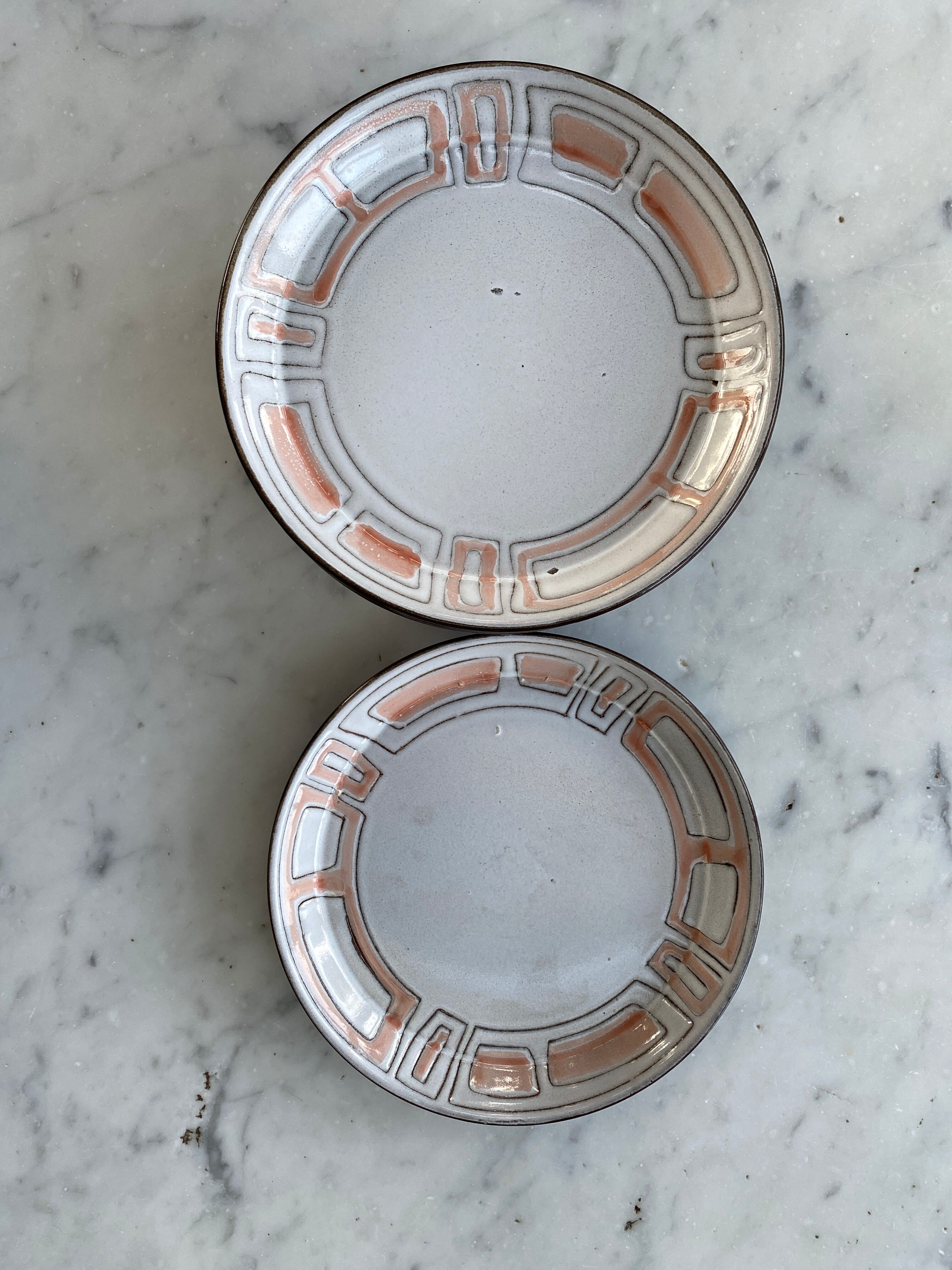 6 Plates dessert Niderviller model Mahia