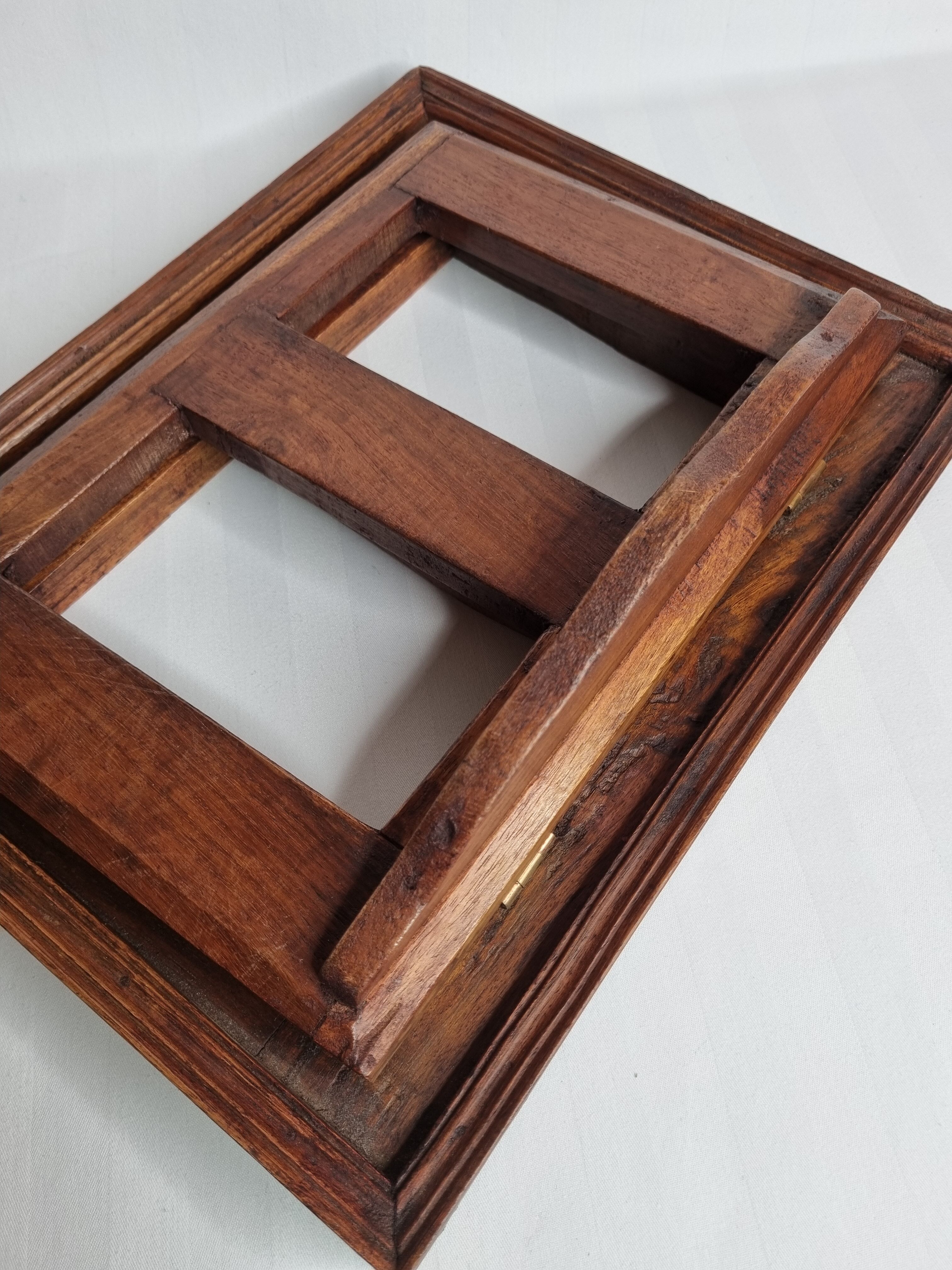 Solid oak reading desk, adjustable