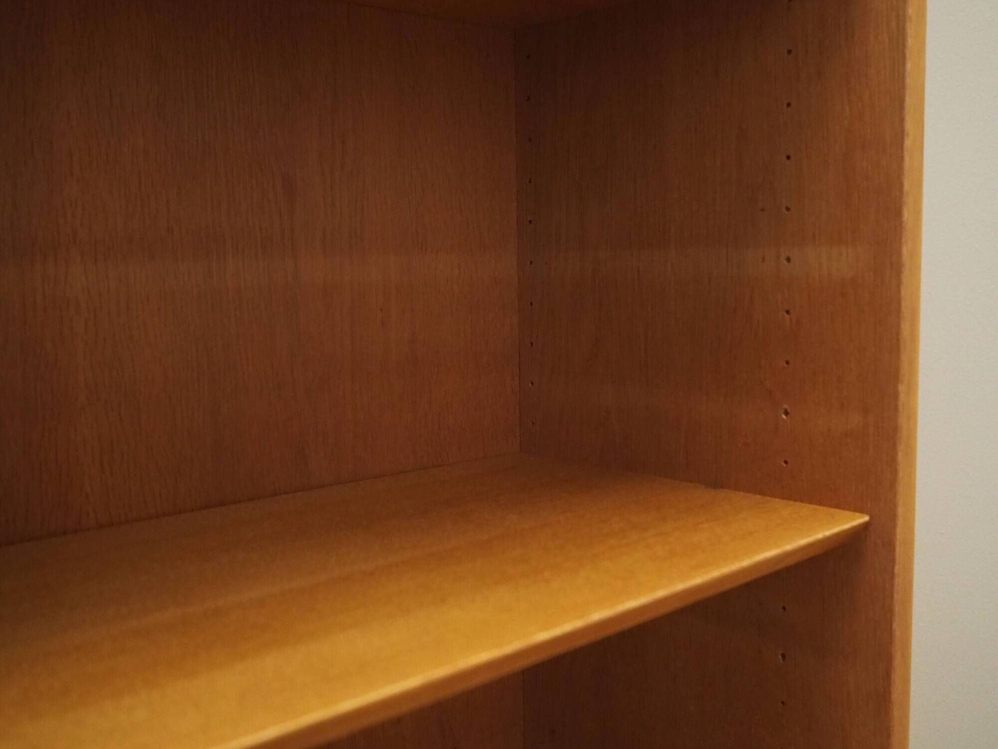 Ash bookcase, Danish design, 1970s, production: Hundevad