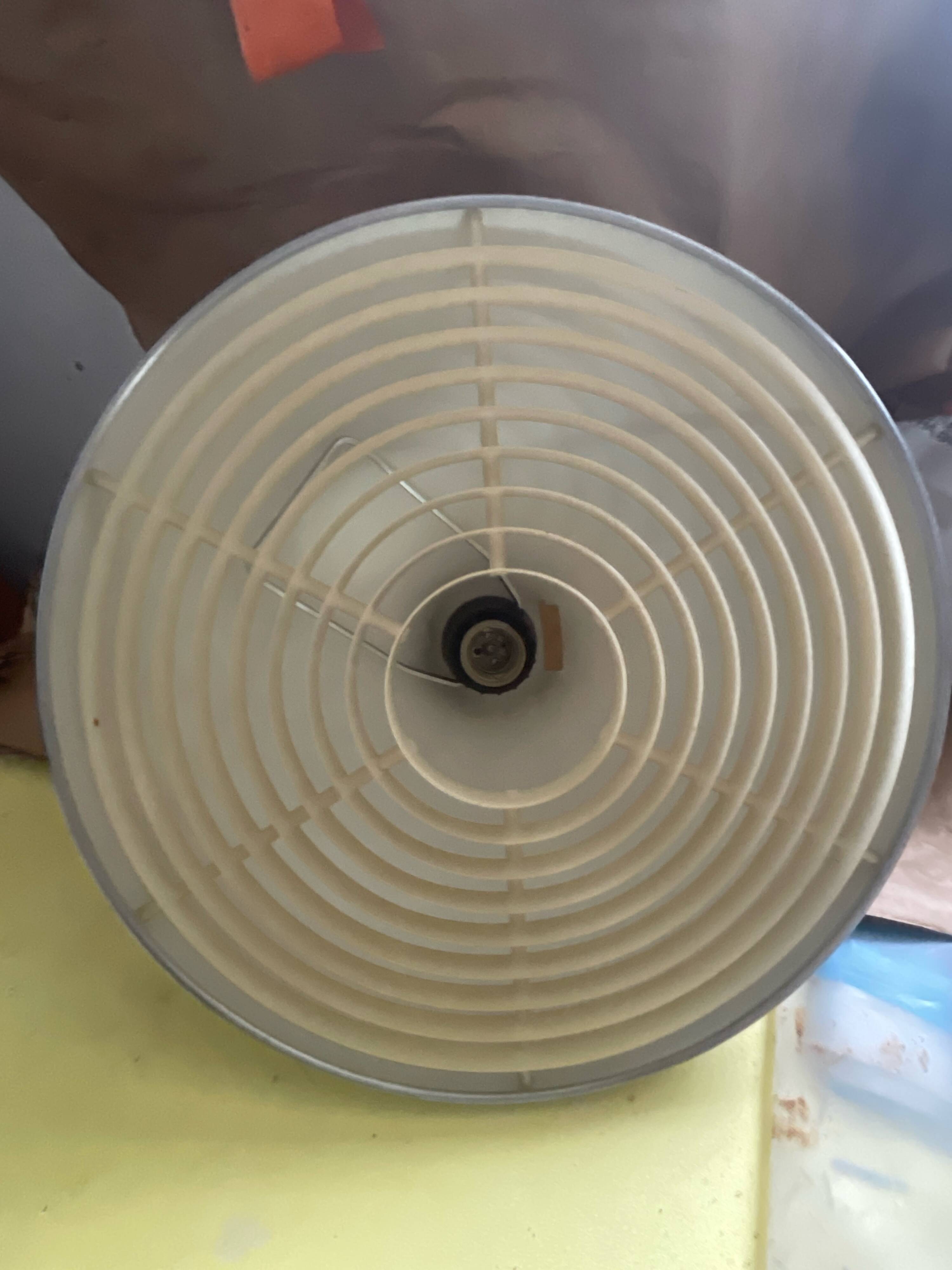 Vintage Space Age adjustable suspension in brushed aluminium (1970s)