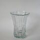art deco style molded glass vase 1950