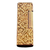 Dunhill Rollagas Hammered Gold Plated Lighter 1970s