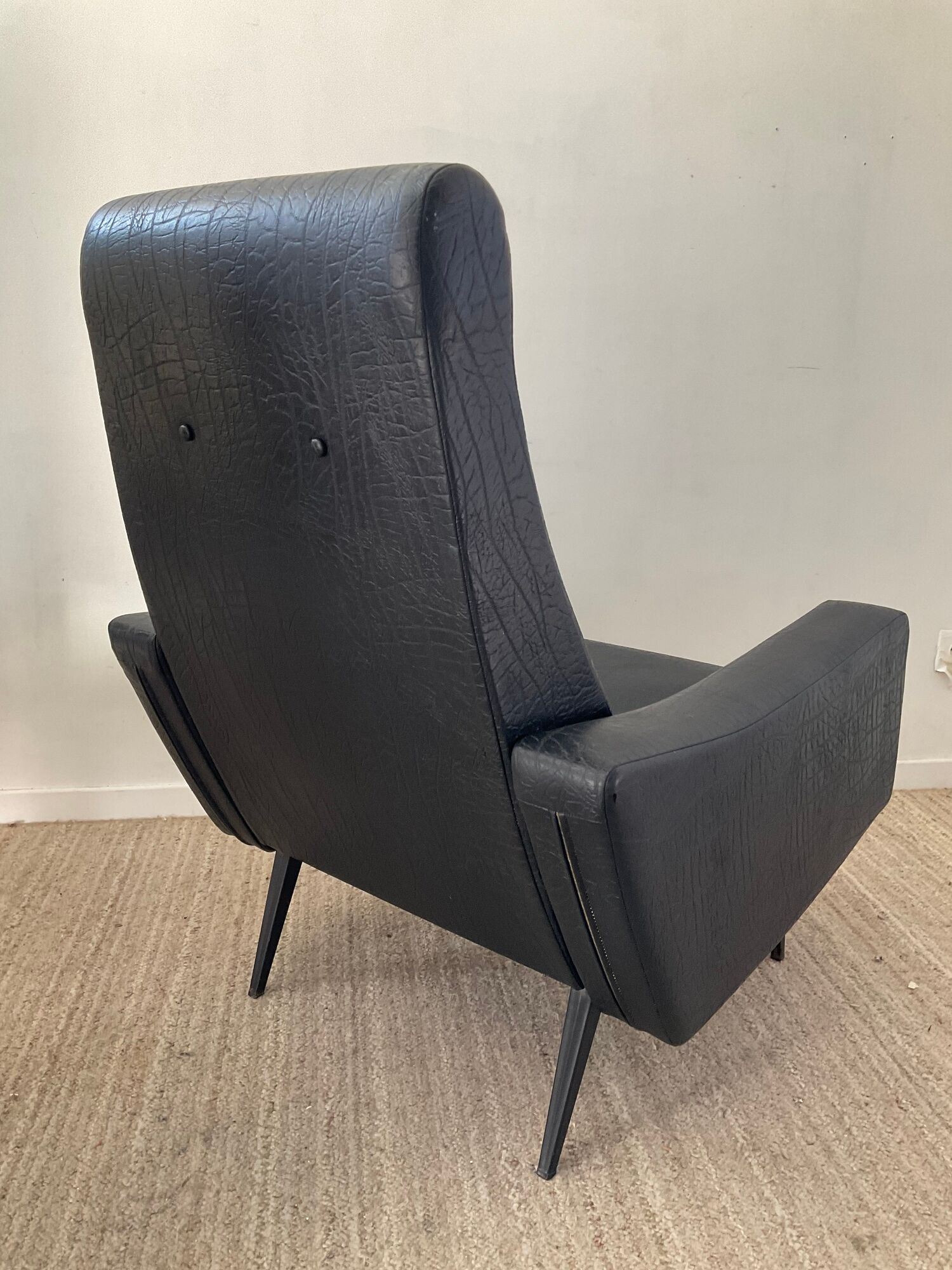 Pair of vintage folding armchairs from the 50s and 60s