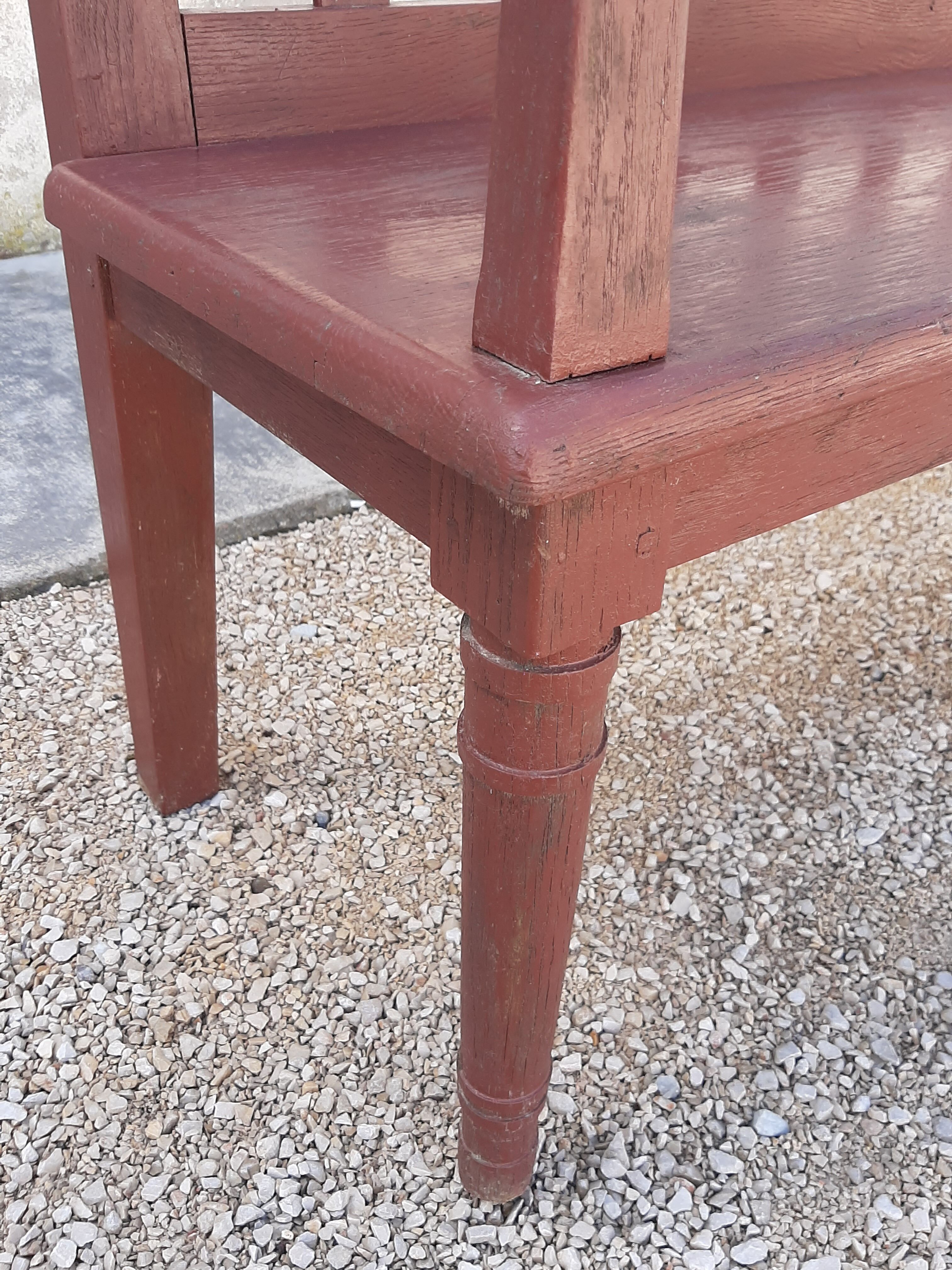 Oak station bench 2m80