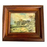 Tableau émaux, martelé à la main, procédé Helca