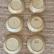 6 deep plates in stoneware