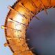 Brutalist sunburst wall light 1960