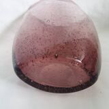Handmade bubble glass vase