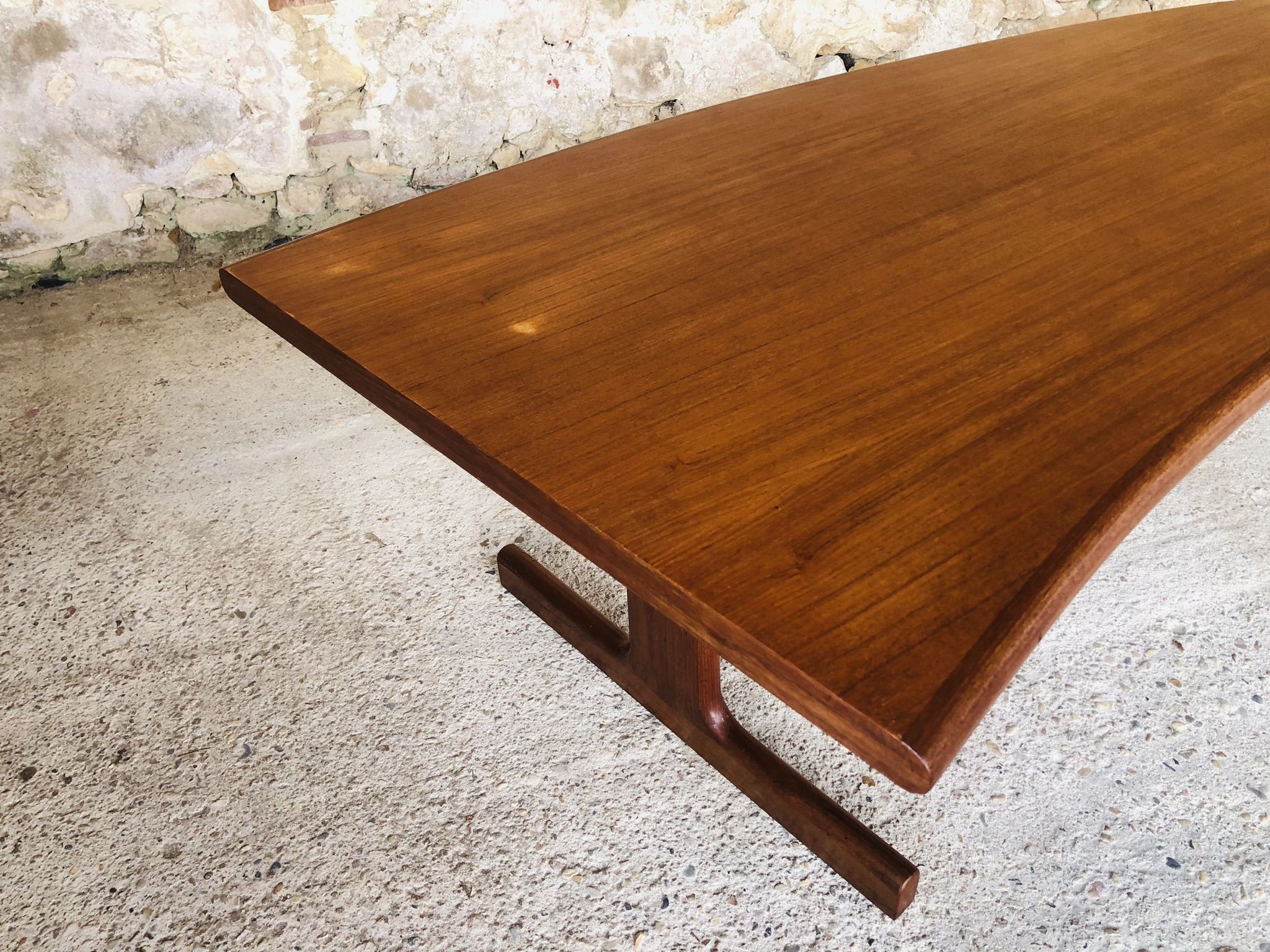 Table basse en teck danoise, Johannes Andersen pour CFC Silkeborg, Circa 60's