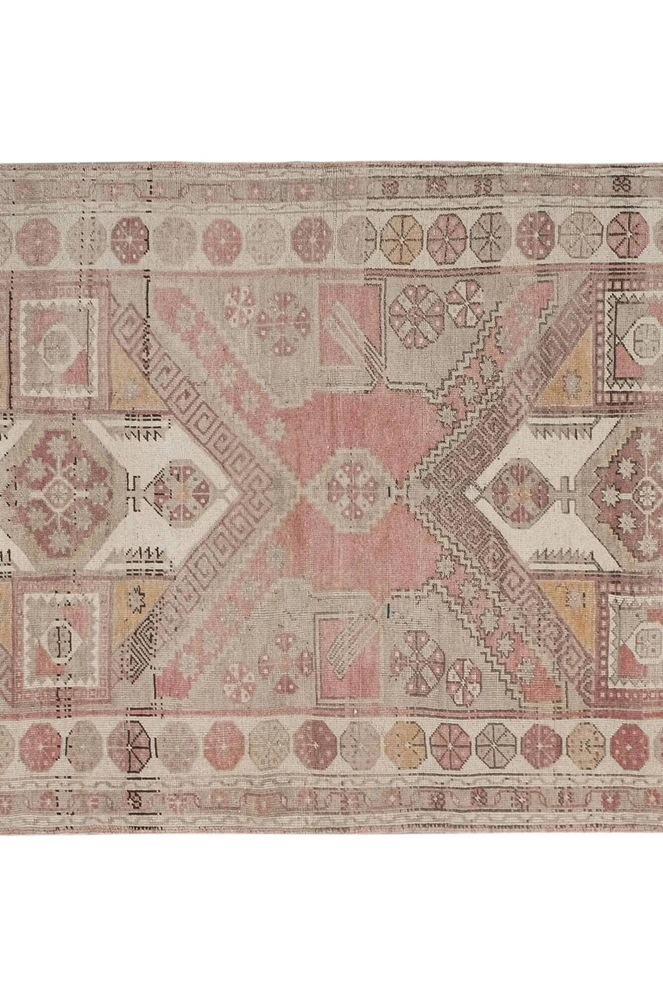 Vintage Turkish hallway rug 157x370 cm