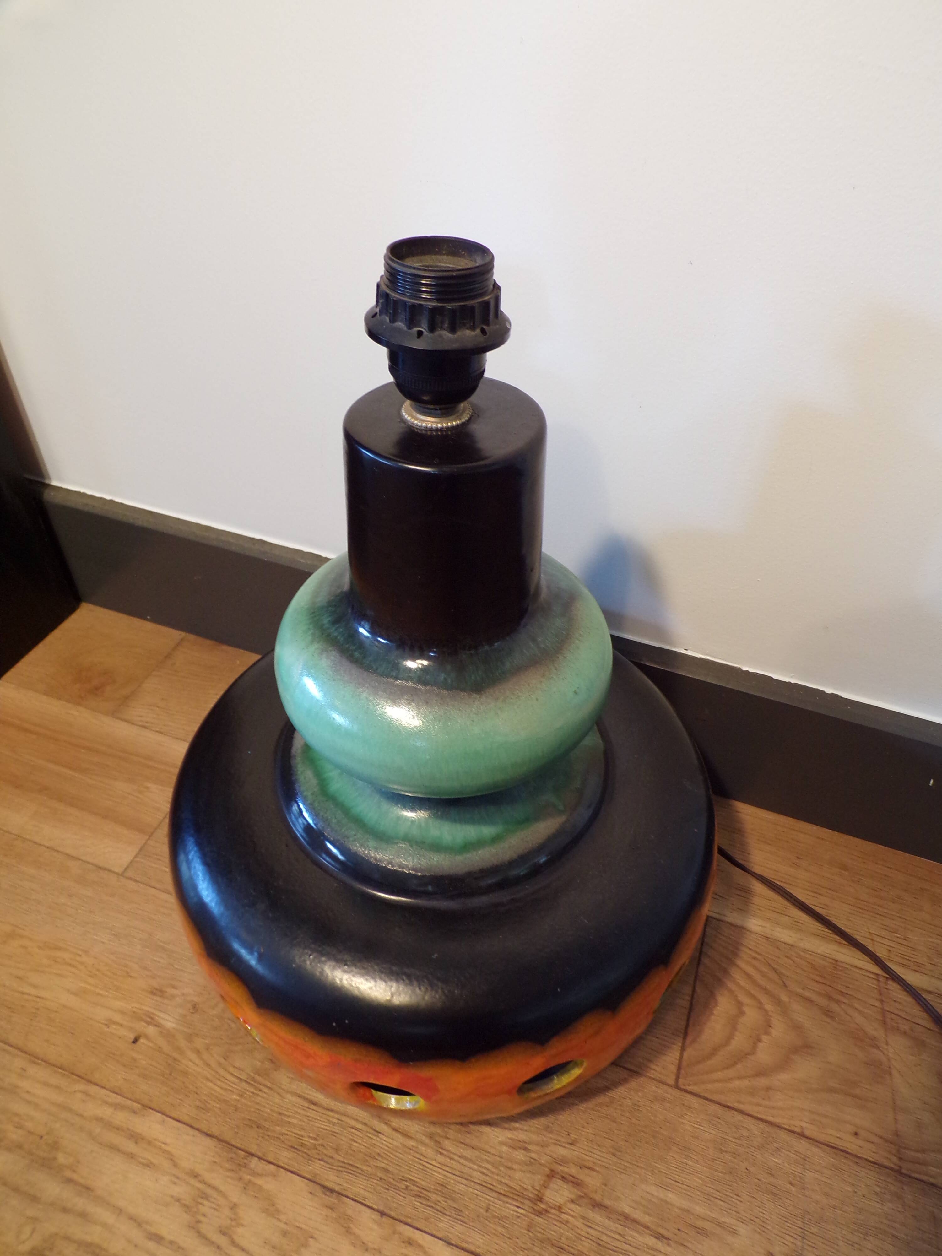 1970 ceramic floor lamp