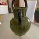Pitcher in Provence khaki varnished clay signature Camares