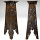 Arts and crafts hand carved pedestal, England ca 1880