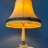 Table lamp with marble base