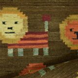 Tapisserie en laine et coton tissés par Maria Janowska, 1970