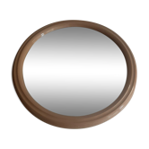 Round mirror 38cm beige 60s 70s