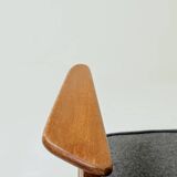 Vintage Lounge Chair Fully Refurbished, Graphite Wool Upholstery